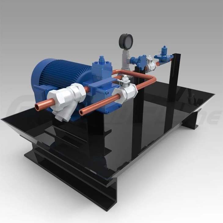 Burner Fuel Delivery System-gas And Oil Valve Train And Pumping Station